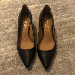 Calvin Klein Black Heels 7.5